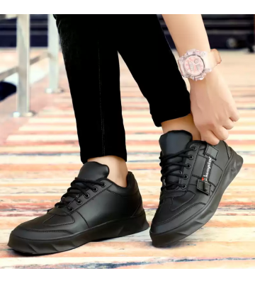 Ramoz 100% Genuine Quality Sneaker Canvas Shoes for Men's & Boys (Black)